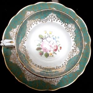 Hammersley and co fine bone china teacup and saucer